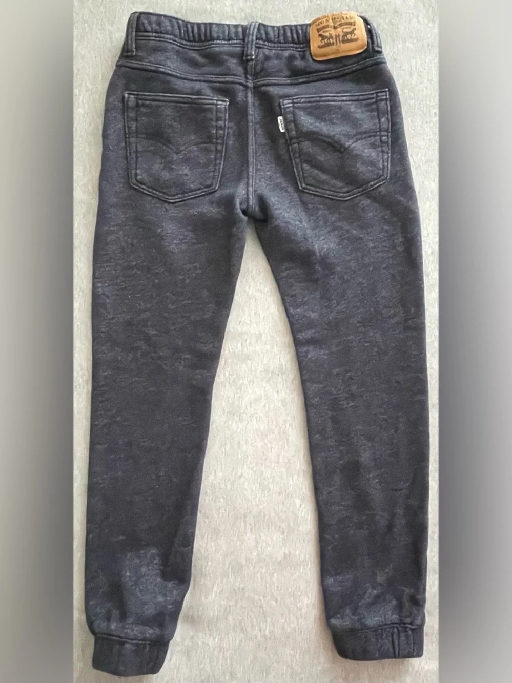 Levi’s Boys Size 10-12 YRS Blue Knit Jogger Pants Stretch Comfort Drawstring
